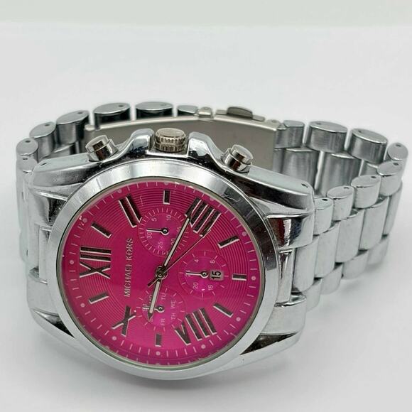 Pink & Silver Michael Kors Men’s Watch - Picture 3 of 4